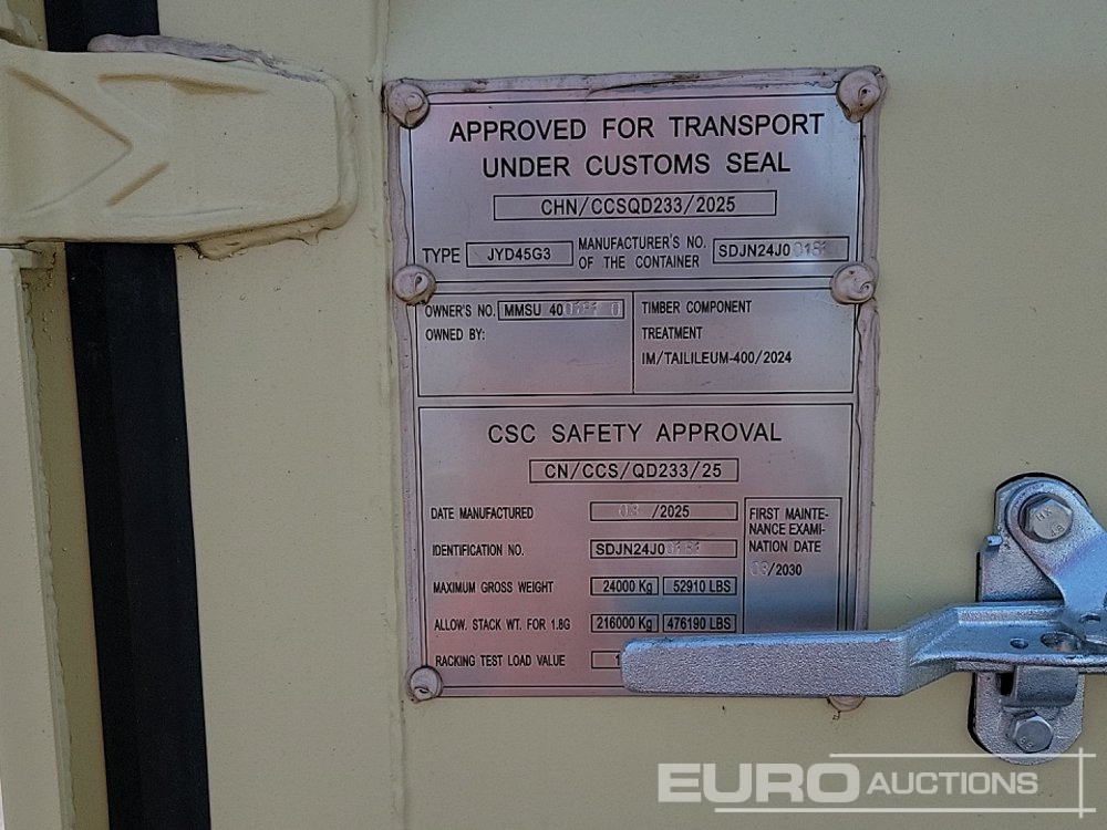 Shipping container 2025 40' x 8' HQ Container, 4 Side Doors, 1 End Door (Cannot Be Reconsigned): picture 17