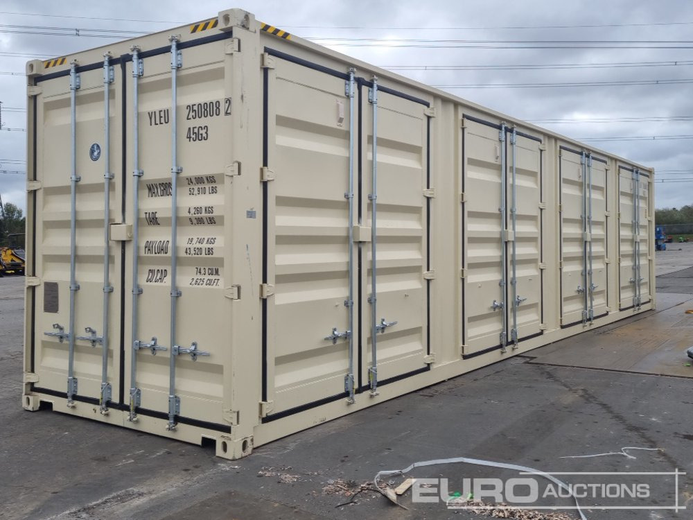2025 40' x 8' High Cube Container, 4 Side Doors, 1 End Door (Cannot Be Reconsigned) - Shipping container: picture 1 2025 40' x 8' High Cube Container, 4 Side Doors, 1 End Door (Cannot Be Reconsigned) - Shipping container: picture 1