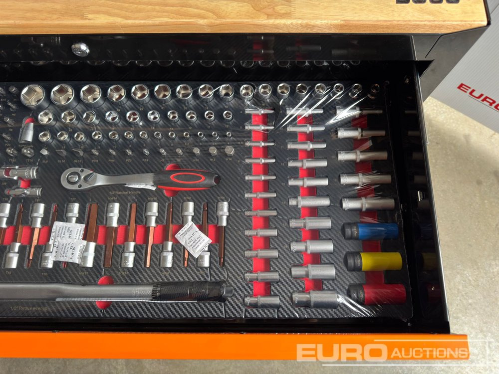 Workshop equipment 2025 Boss Wheeled Tool Trolley, 523pcs Tool Kit, Worktop (Black): picture 14 Workshop equipment 2025 Boss Wheeled Tool Trolley, 523pcs Tool Kit, Worktop (Black): picture 14