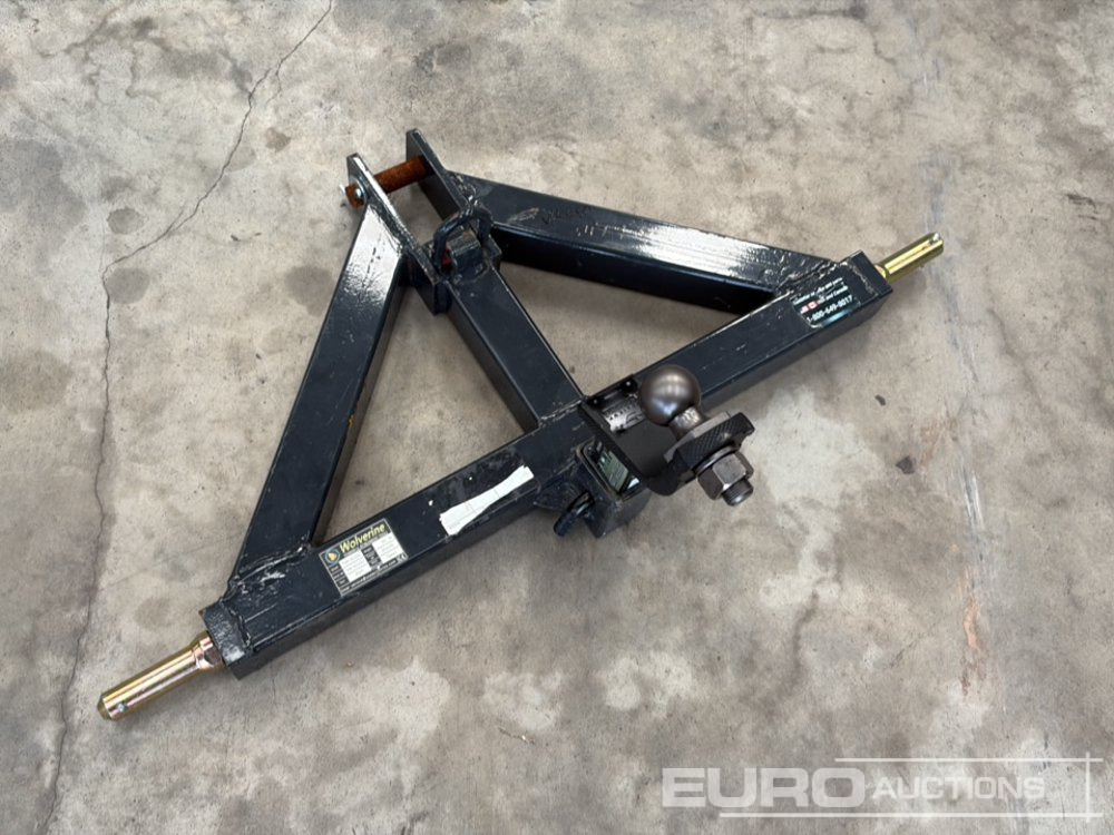 Unused Wolverine 3 Point Hitch Adapter, Ball Hitch - Agricultural machinery: picture 1 Unused Wolverine 3 Point Hitch Adapter, Ball Hitch - Agricultural machinery: picture 1