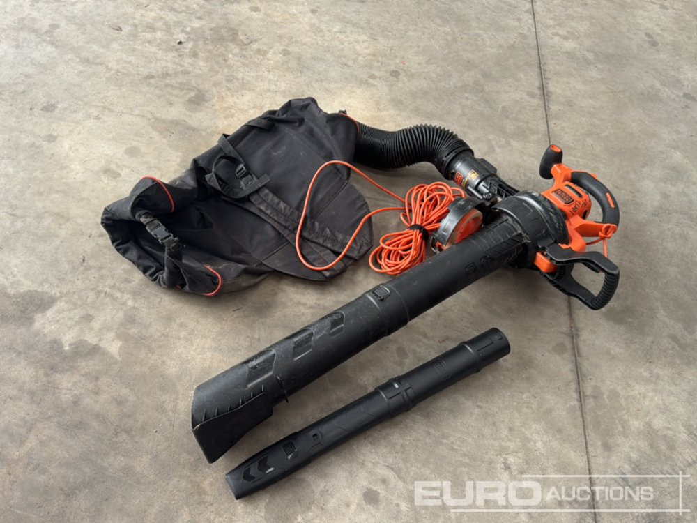 Black & Decker 240 Volt Leaf Blower & Vacuum - Construction equipment: picture 1 Black & Decker 240 Volt Leaf Blower & Vacuum - Construction equipment: picture 1