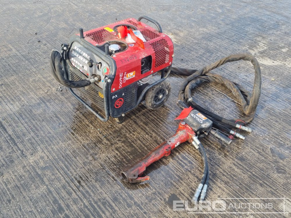 CP Hydraulic Powerpack, Honda Engine, Hydraulic Hand Held Breaker, Hoses - Asphalt machine: picture 1 CP Hydraulic Powerpack, Honda Engine, Hydraulic Hand Held Breaker, Hoses - Asphalt machine: picture 1