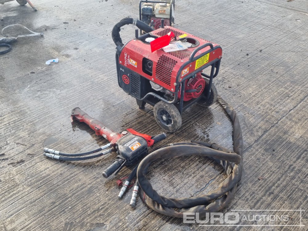 CP Hydraulic Powerpack, Honda Engine, Hydraulic Hand Held Breaker, Hoses - Asphalt machine: picture 3 CP Hydraulic Powerpack, Honda Engine, Hydraulic Hand Held Breaker, Hoses - Asphalt machine: picture 3