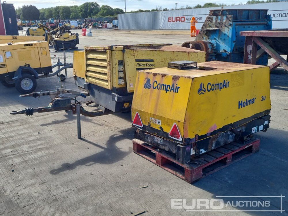 Comp Air Compressor (Engine Missing), Atlas Copco Single Axle Compressor (Engine Missing), Comp Air Single Axle Compressor (Engine Missing) - Air compressor: picture 1 Comp Air Compressor (Engine Missing), Atlas Copco Single Axle Compressor (Engine Missing), Comp Air Single Axle Compressor (Engine Missing) - Air compressor: picture 1