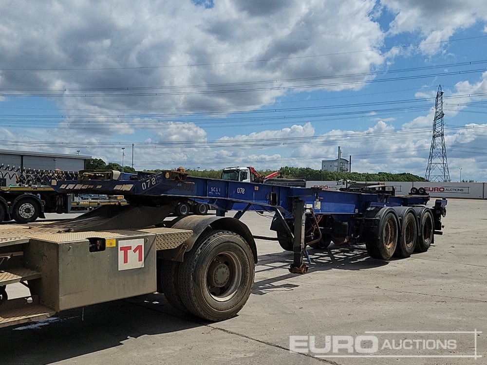 Dennison Trailers Tri Axle Skelton Trailer, Lift Axle - Dropside/ Flatbed semi-trailer: picture 1 Dennison Trailers Tri Axle Skelton Trailer, Lift Axle - Dropside/ Flatbed semi-trailer: picture 1