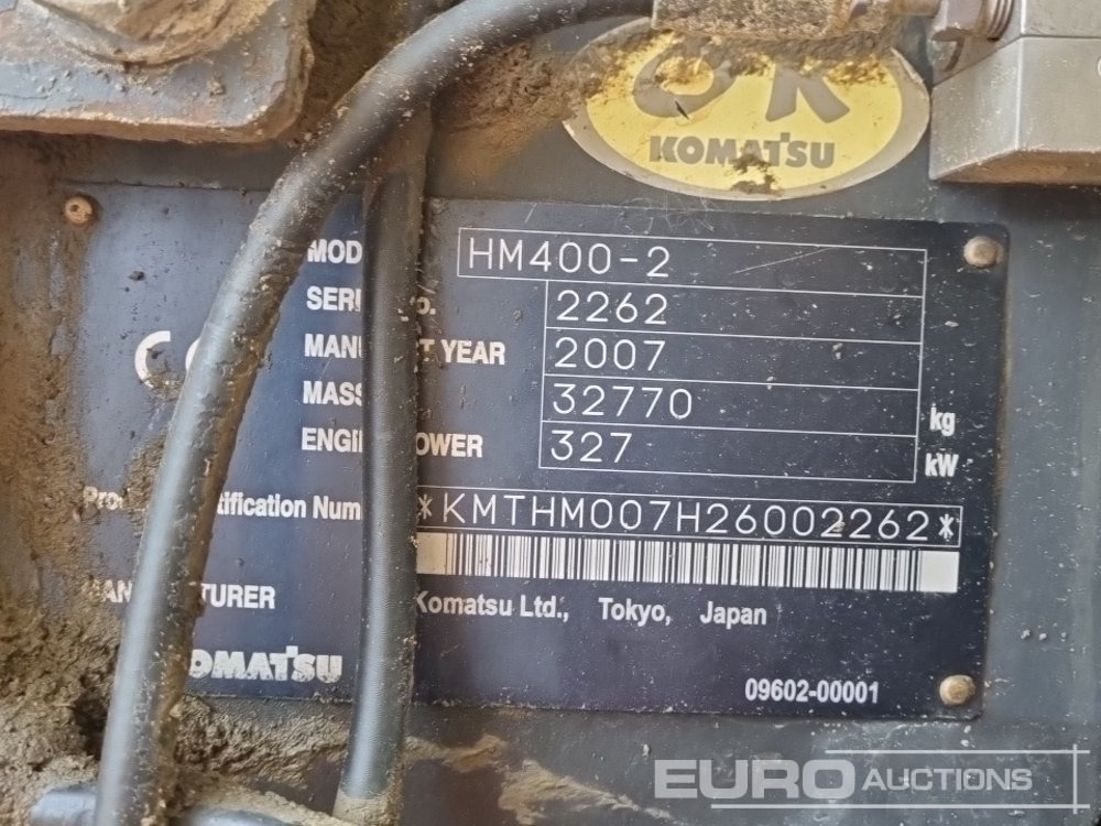 Articulated dumper Komatsu HM400-2: picture 41