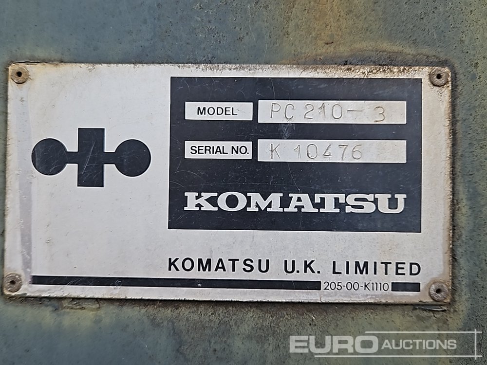 Crawler excavator Komatsu PC210-3: picture 42 Crawler excavator Komatsu PC210-3: picture 42