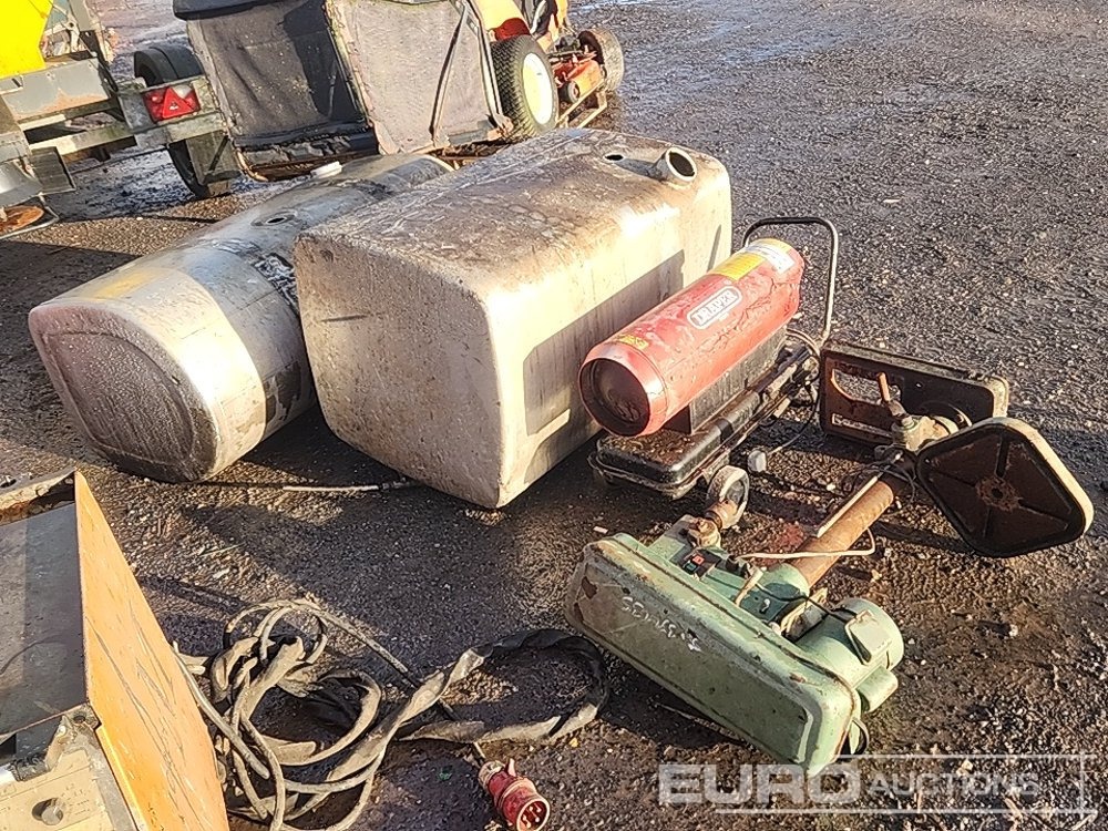 Pillar Drill, Space Heater, Aluminium Fuel Tanks (4 of) - Industrial heater: picture 1 Pillar Drill, Space Heater, Aluminium Fuel Tanks (4 of) - Industrial heater: picture 1