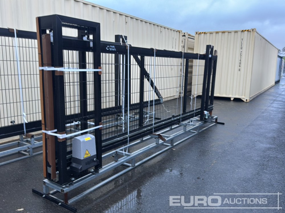 Unused 14’ Cantilever Mesh Gate, Automation System, 5 Key Fobs, 2 Security Sensors - Construction equipment: picture 1 Unused 14’ Cantilever Mesh Gate, Automation System, 5 Key Fobs, 2 Security Sensors - Construction equipment: picture 1