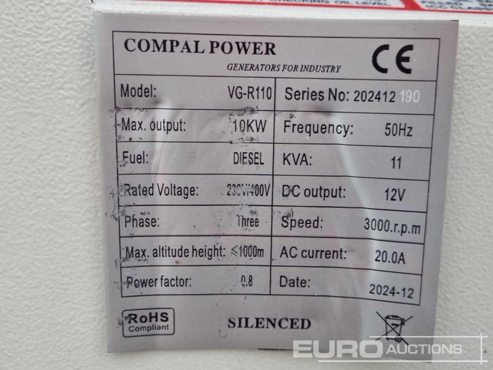 Generator set Unused 2024 Compal Power VG-R110: picture 23