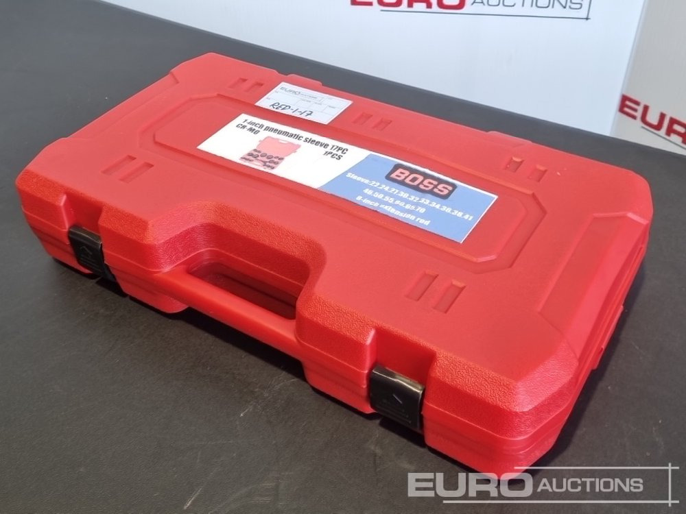 Unused 2025 Boss 1" 17pc Pneumatic Socket Set, 8" Extension Rod - Workshop equipment: picture 3 Unused 2025 Boss 1" 17pc Pneumatic Socket Set, 8" Extension Rod - Workshop equipment: picture 3