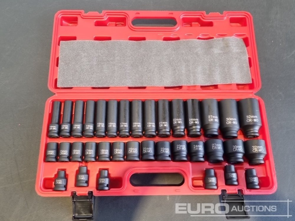 Unused 2025 Boss 1/2" 35pc Pneumatic Long & Short Sleeve Socket Set - Workshop equipment: picture 4 Unused 2025 Boss 1/2" 35pc Pneumatic Long & Short Sleeve Socket Set - Workshop equipment: picture 4