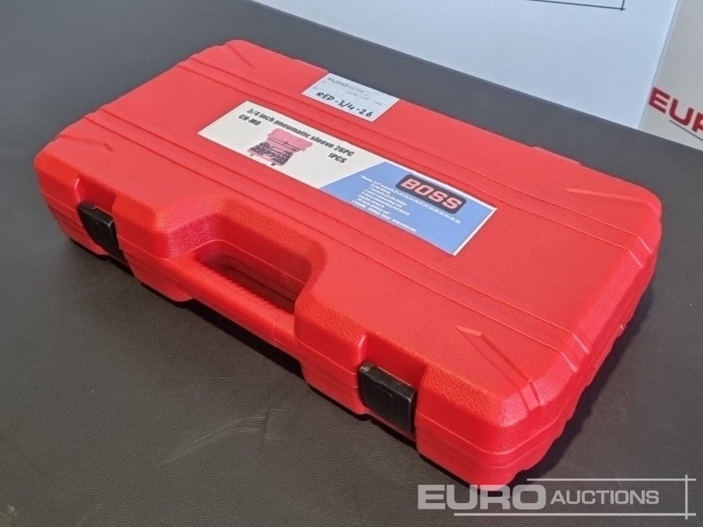 Unused 2025 Boss 3/4" 26pc Heavy Duty Pneumatic Socket Set, 4" Connecting Rod, 8" Connecting Rod Quick Ratchet Wrench, 20" Sliding Road, L Handle Sliding Head Extension Bar - Workshop equipment: picture 3 Unused 2025 Boss 3/4" 26pc Heavy Duty Pneumatic Socket Set, 4" Connecting Rod, 8" Connecting Rod Quick Ratchet Wrench, 20" Sliding Road, L Handle Sliding Head Extension Bar - Workshop equipment: picture 3