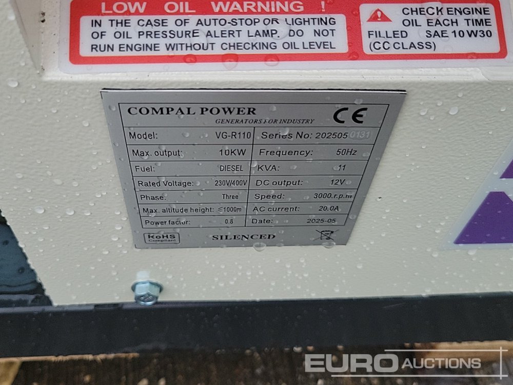 Generator set Unused 2025 Compal Power VG-R110: picture 17