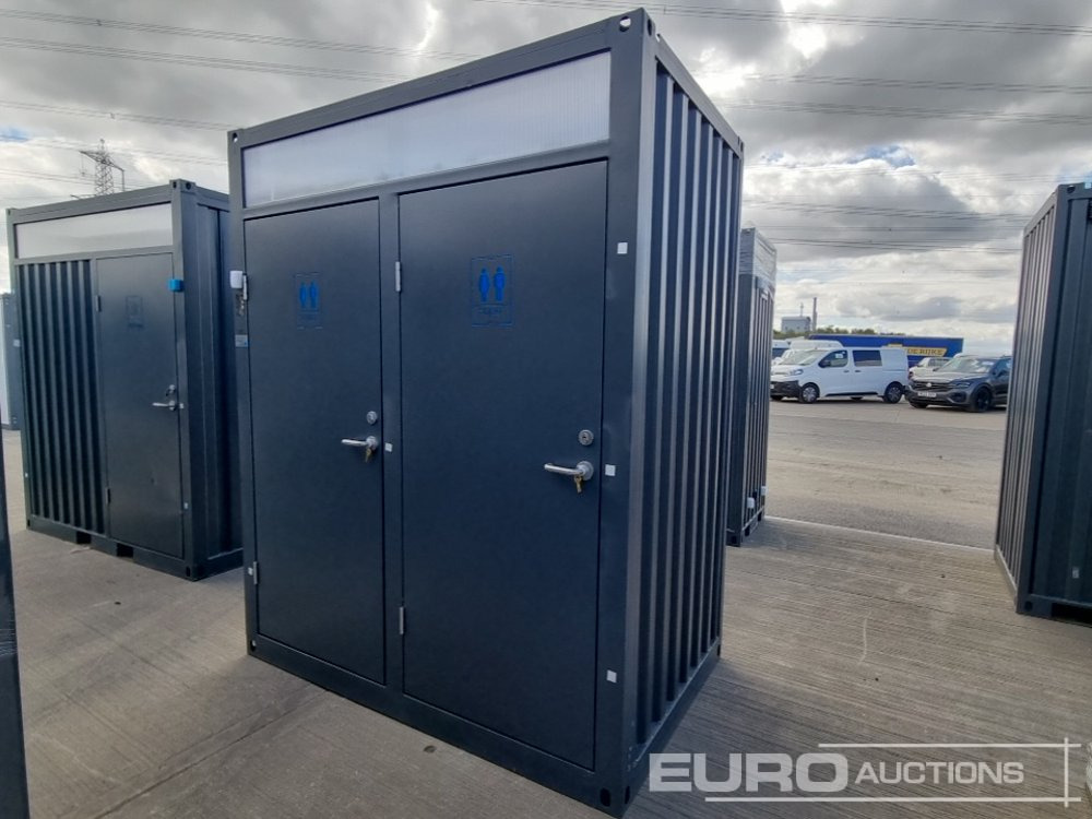 Unused 2025 Double Steel Toilet Block (Cannot Be Reconsigned) - Shipping container: picture 1 Unused 2025 Double Steel Toilet Block (Cannot Be Reconsigned) - Shipping container: picture 1