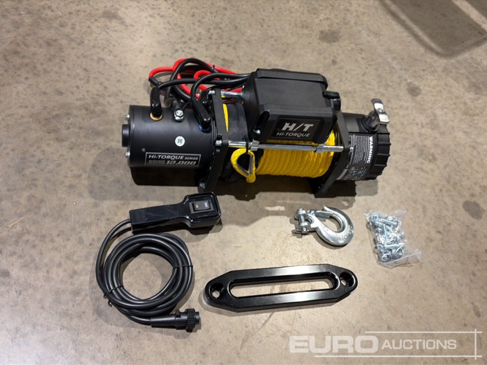 Unused 2025 Hi-Torque HT12000 Electric Winch with Synthetic Rope, 12,000lb line pull, 3/8" x 85' Rope - Winch: picture 2 Unused 2025 Hi-Torque HT12000 Electric Winch with Synthetic Rope, 12,000lb line pull, 3/8" x 85' Rope - Winch: picture 2