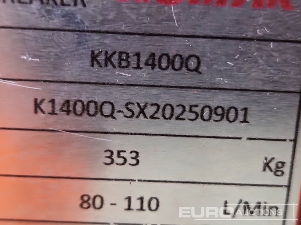 Quick coupler Unused 2025 Komak KKB-1400Q: picture 18 Quick coupler Unused 2025 Komak KKB-1400Q: picture 18