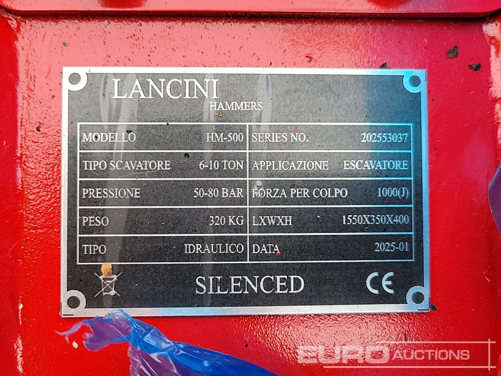 Hydraulic hammer Unused 2025 Lancini HM-500: picture 13