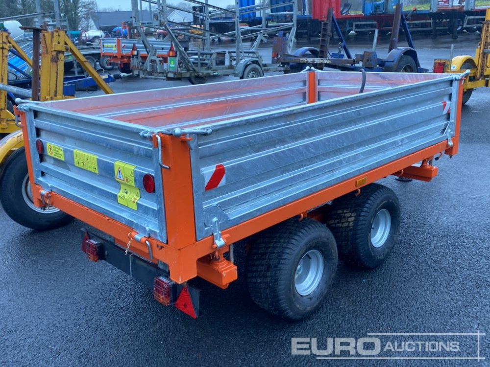 Unused 8'x4' 3 Way Twin Axle Hydraulic Tipping Trailer - Farm trailer: picture 4 Unused 8'x4' 3 Way Twin Axle Hydraulic Tipping Trailer - Farm trailer: picture 4
