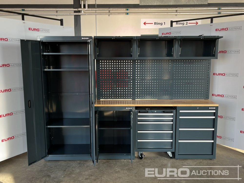 Unused Boss 2.6m 9 Drawer, 5 Cabinet Tool Station (3 boxes) - Construction equipment: picture 4 Unused Boss 2.6m 9 Drawer, 5 Cabinet Tool Station (3 boxes) - Construction equipment: picture 4