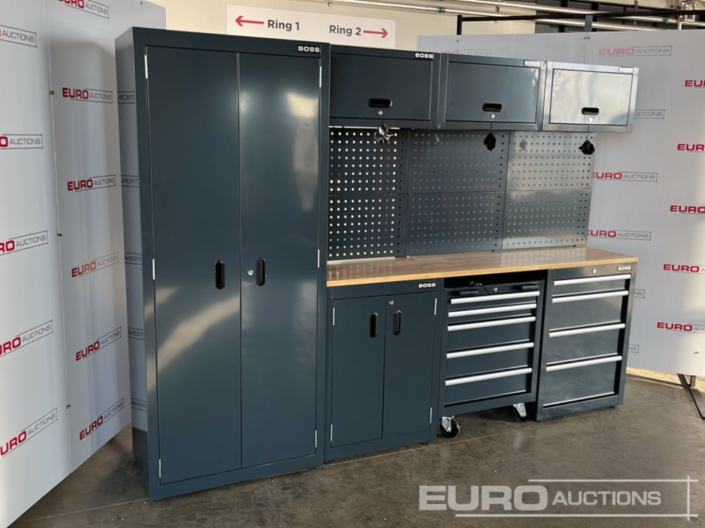 Unused Boss 2.6m 9 Drawer, 5 Cabinet Tool Station (3 boxes) - Construction equipment: picture 3 Unused Boss 2.6m 9 Drawer, 5 Cabinet Tool Station (3 boxes) - Construction equipment: picture 3