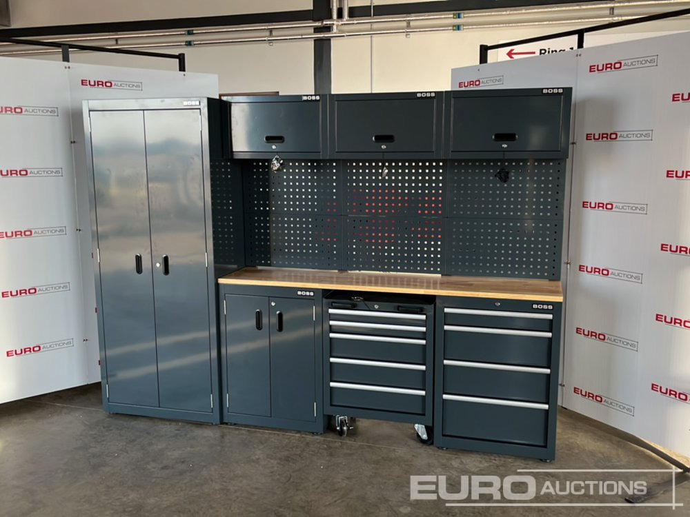 Unused Boss 2.6m 9 Drawer, 5 Cabinet Tool Station (3 boxes) - Construction equipment: picture 1 Unused Boss 2.6m 9 Drawer, 5 Cabinet Tool Station (3 boxes) - Construction equipment: picture 1