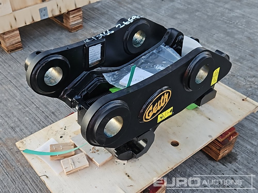Unused Geith Hydraulic Double Lock QH 55mm Pin to suit 8-10 Ton Excavator - Quick coupler: picture 1 Unused Geith Hydraulic Double Lock QH 55mm Pin to suit 8-10 Ton Excavator - Quick coupler: picture 1