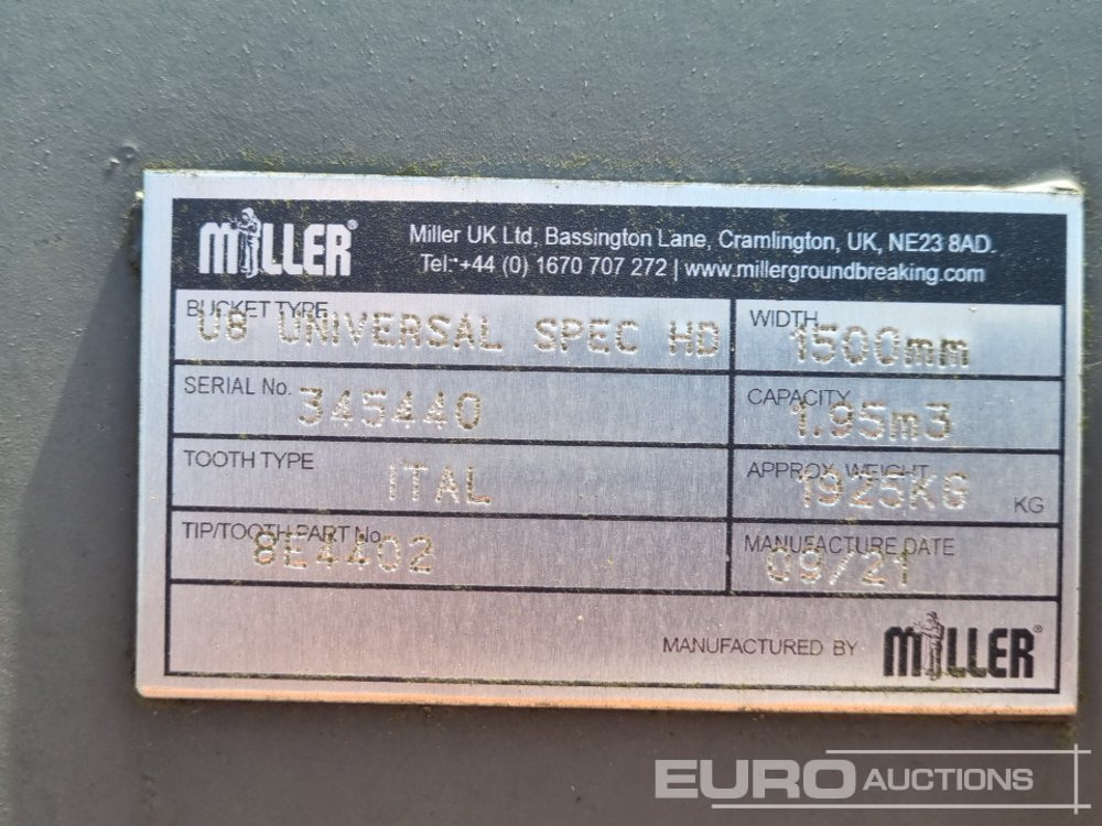 New Bucket Unused Miller 60" Digging Bucket 100mm Pin to suit 40 Ton Excavator: picture 13