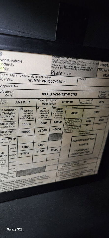 Iveco Stralis 400 LNG - Tractor unit: picture 5 Iveco Stralis 400 LNG - Tractor unit: picture 5
