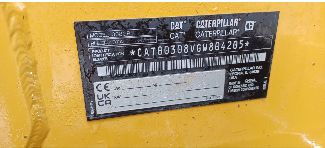 CAT 308 - Crawler excavator: picture 5 CAT 308 - Crawler excavator: picture 5