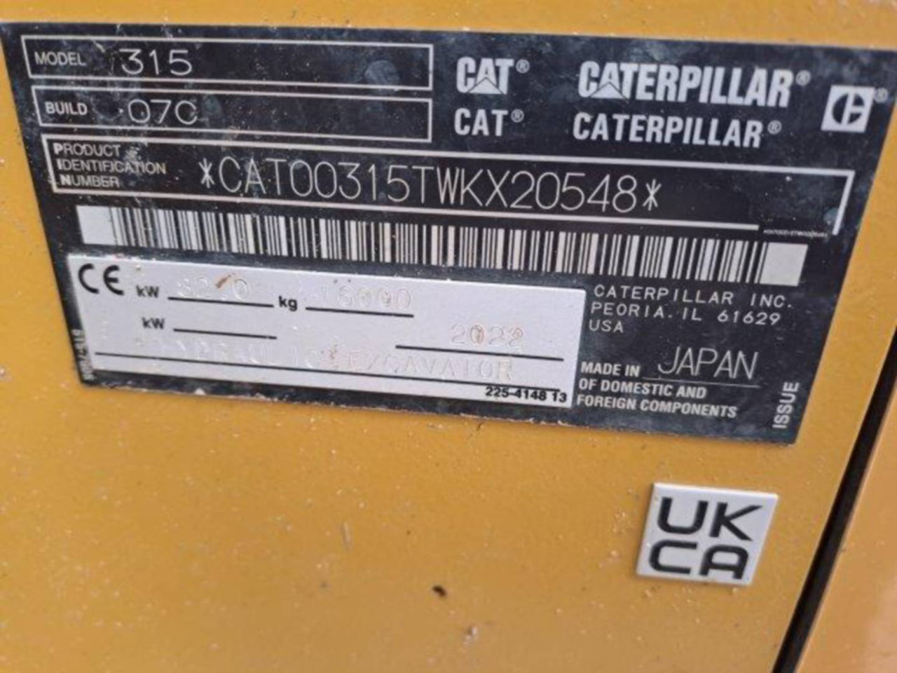 CAT 315 - Crawler excavator: picture 5 CAT 315 - Crawler excavator: picture 5