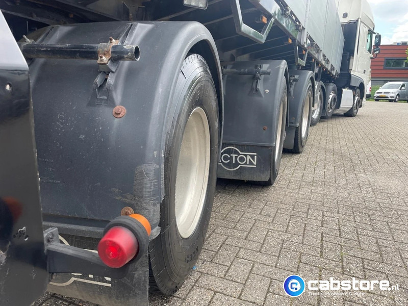 Pacton T3-003 3-assige stenen oplegger 2-assen gestuurd + Kennis Type 14.000 loopkraan - Rotator - stenenklem - Dropside/ Flatbed semi-trailer: picture 4 Pacton T3-003 3-assige stenen oplegger 2-assen gestuurd + Kennis Type 14.000 loopkraan - Rotator - stenenklem - Dropside/ Flatbed semi-trailer: picture 4