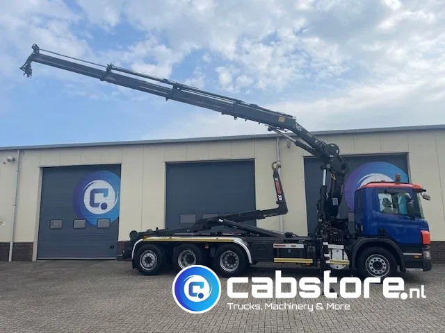 Crane truck Scania P380 LB 8x4*4 HNA Euro 5 - HIAB 211 E-3 Hipro Crane with remote control + Multilift  XR26S61 Hooklift - Year 2009 - Km 336.501 !! - Good condition: picture 12