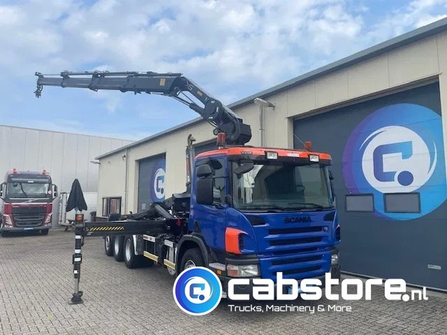 Crane truck Scania P380 LB 8x4*4 HNA Euro 5 - HIAB 211 E-3 Hipro Crane with remote control + Multilift  XR26S61 Hooklift - Year 2009 - Km 336.501 !! - Good condition: picture 8