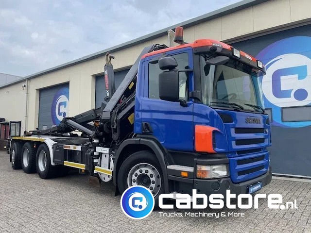 Crane truck Scania P380 LB 8x4*4 HNA Euro 5 - HIAB 211 E-3 Hipro Crane with remote control + Multilift  XR26S61 Hooklift - Year 2009 - Km 336.501 !! - Good condition: picture 6