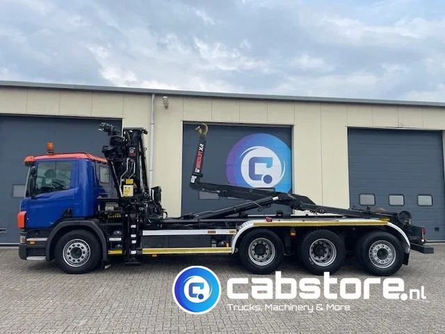 Crane truck Scania P380 LB 8x4*4 HNA Euro 5 - HIAB 211 E-3 Hipro Crane with remote control + Multilift  XR26S61 Hooklift - Year 2009 - Km 336.501 !! - Good condition: picture 10