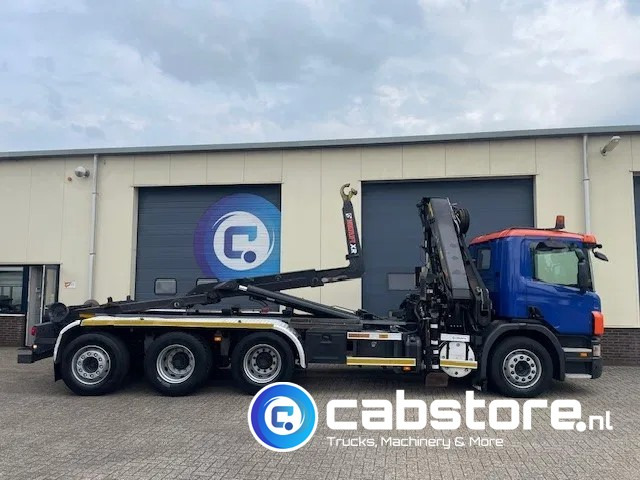 Crane truck Scania P380 LB 8x4*4 HNA Euro 5 - HIAB 211 E-3 Hipro Crane with remote control + Multilift  XR26S61 Hooklift - Year 2009 - Km 336.501 !! - Good condition: picture 7