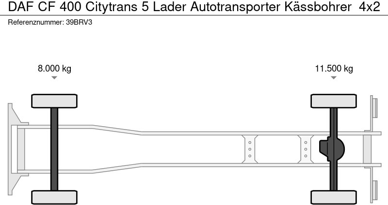 DAF CF 400 Citytrans 5 Lader Autotransporter Kässbohrer - Autotransporter truck: picture 3 DAF CF 400 Citytrans 5 Lader Autotransporter Kässbohrer - Autotransporter truck: picture 3