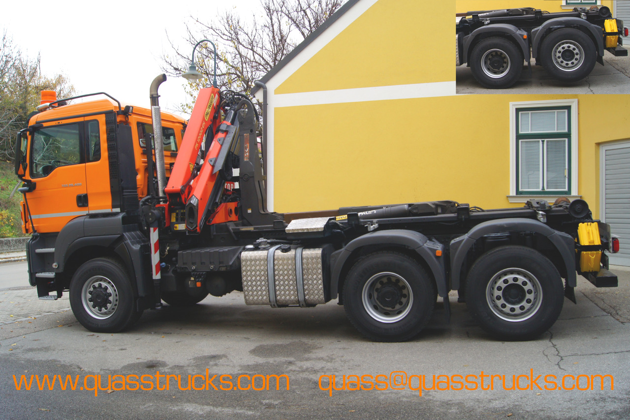 MAN TGS 28.400 BL 6x4-4/TÜV/PK12002/PALIFT/Winterdienst/Salzstreuer/Streuer/Schneepflug - Crane truck: picture 4 MAN TGS 28.400 BL 6x4-4/TÜV/PK12002/PALIFT/Winterdienst/Salzstreuer/Streuer/Schneepflug - Crane truck: picture 4