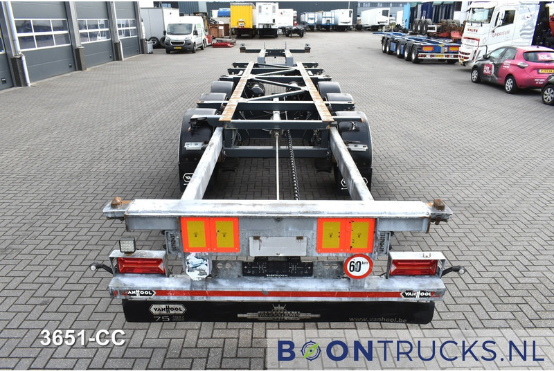 Container transporter/ Swap body semi-trailer Van Hool A3C002 2x20-30-40-45ft HC * LIFT AXLE * SAF / DISC * EXTENDABLE REAR: picture 7