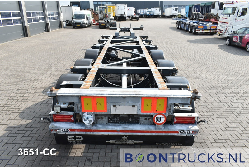 Container transporter/ Swap body semi-trailer Van Hool A3C002 2x20-30-40-45ft HC * LIFT AXLE * SAF / DISC * EXTENDABLE REAR: picture 6