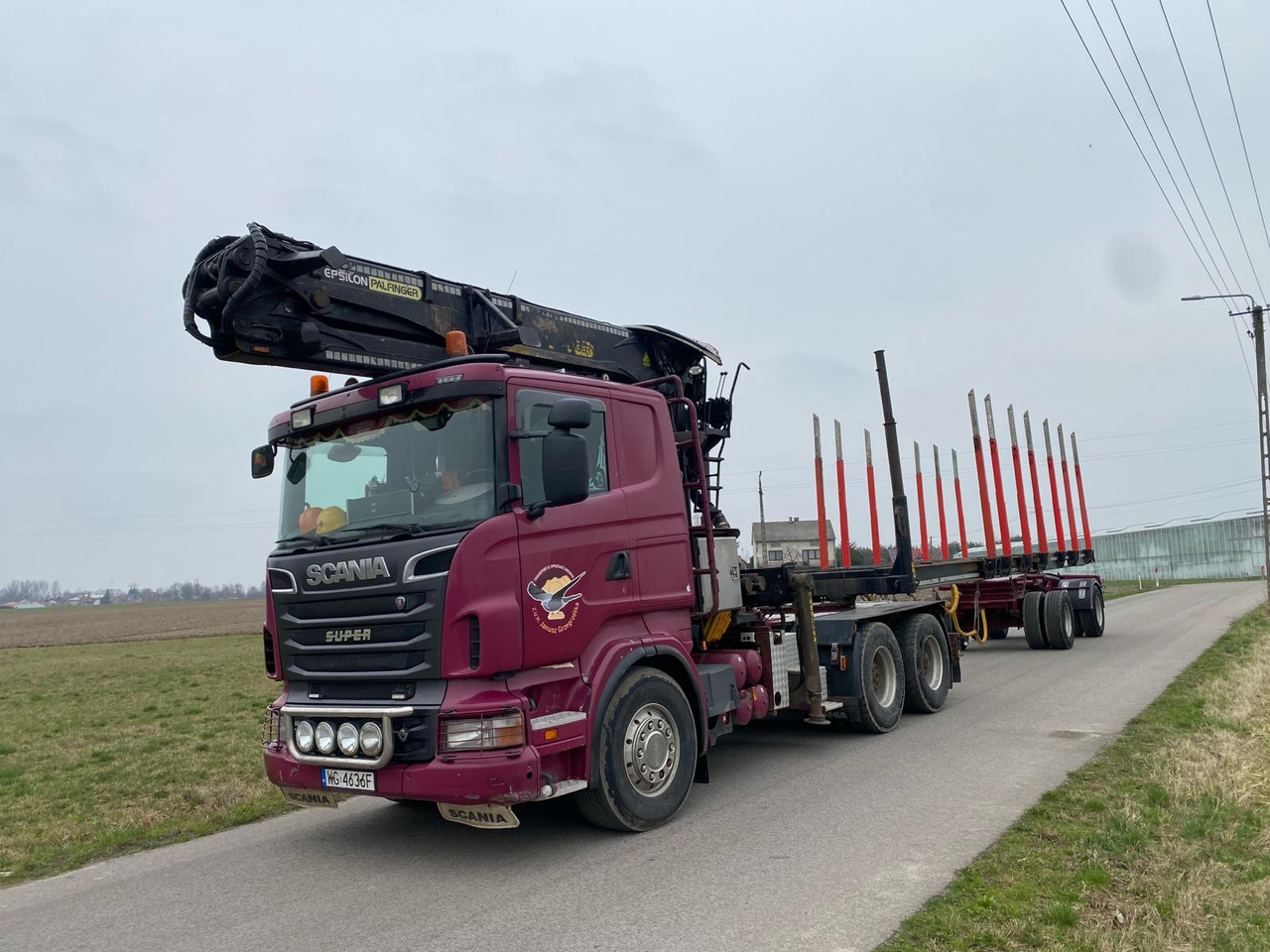 SCANIA R500 - Crane truck, Timber truck: picture 1 SCANIA R500 - Crane truck, Timber truck: picture 1