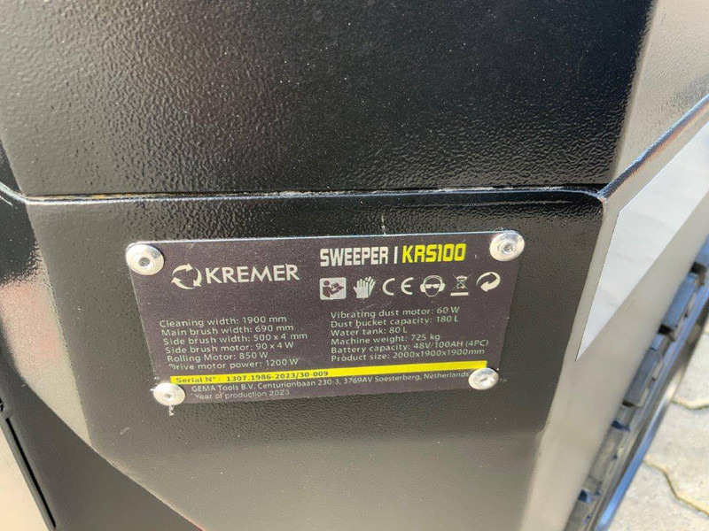 New Road sweeper Kremer KRS100: picture 20 New Road sweeper Kremer KRS100: picture 20