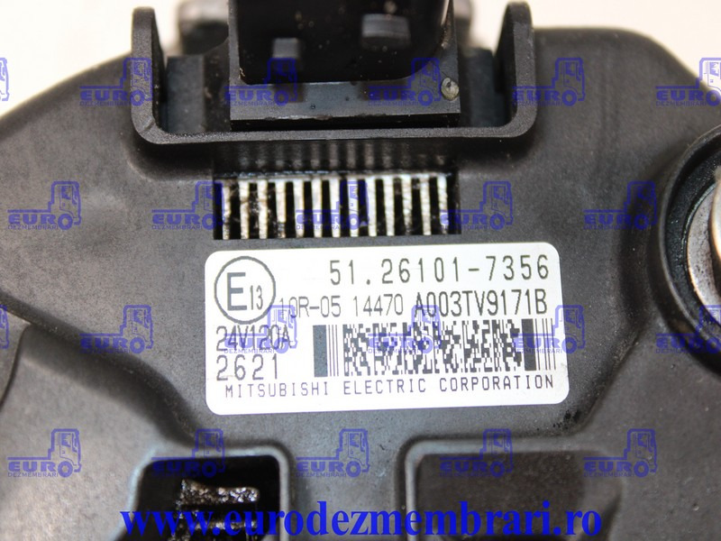 ALTERNATOR MAN TGX TG3 51.26101.7356, 51.26101.7348, 51.26101.7337 - Alternator for Truck: picture 2 ALTERNATOR MAN TGX TG3 51.26101.7356, 51.26101.7348, 51.26101.7337 - Alternator for Truck: picture 2