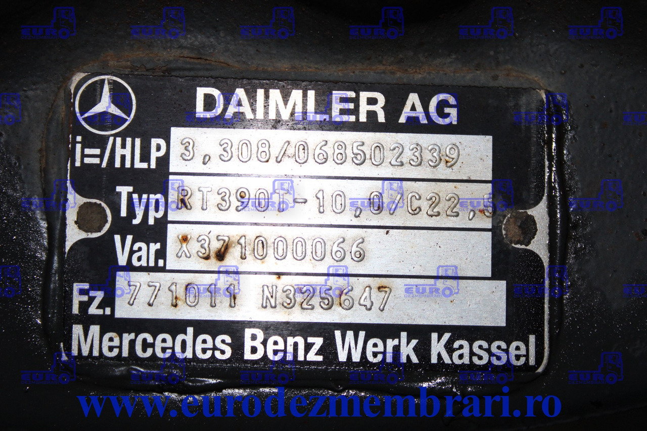 DIFERENTIAL FINAL AXA SPATE MERCEDES AROCS RT390T-10,0-C22,5 R-3,308 068502339 - Differential gear for Truck: picture 3 DIFERENTIAL FINAL AXA SPATE MERCEDES AROCS RT390T-10,0-C22,5 R-3,308 068502339 - Differential gear for Truck: picture 3
