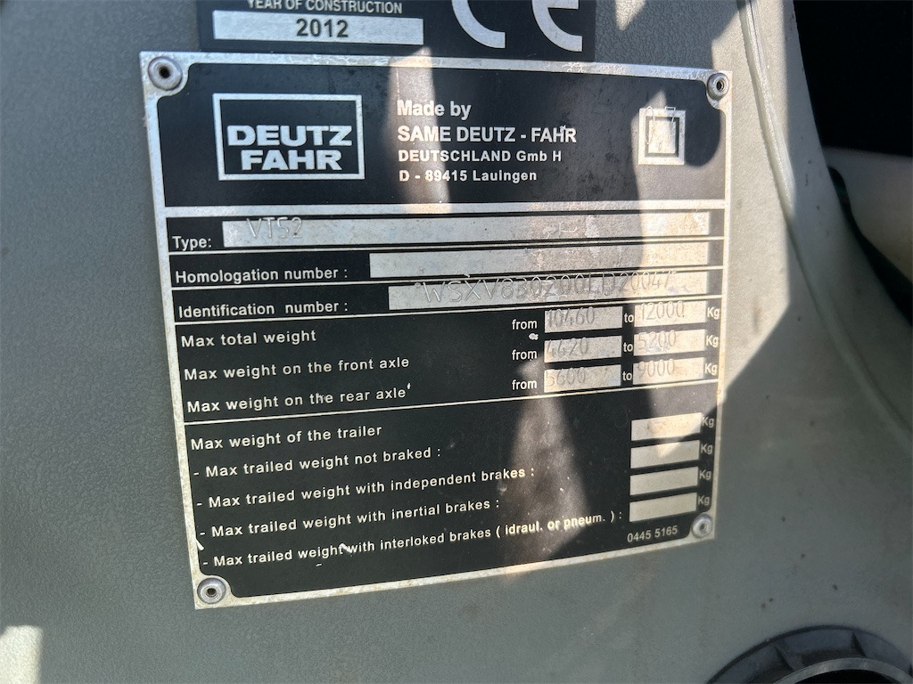 Farm tractor Deutz Fahr 7210 TTV (2012): picture 6 Farm tractor Deutz Fahr 7210 TTV (2012): picture 6