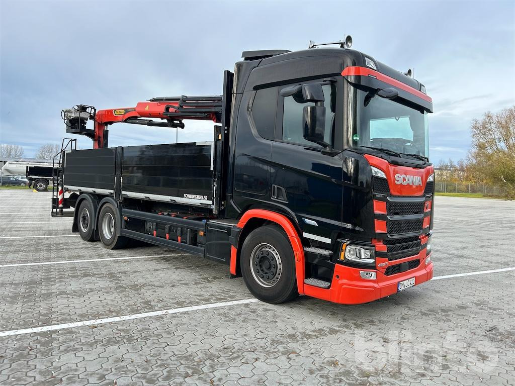 Scania R 460 B6x2*4NB Baustoffpritsche & Palfinger PK 22.001 L TEC7 Ladekran - Dropside/ Flatbed truck, Crane truck: picture 2 Scania R 460 B6x2*4NB Baustoffpritsche & Palfinger PK 22.001 L TEC7 Ladekran - Dropside/ Flatbed truck, Crane truck: picture 2