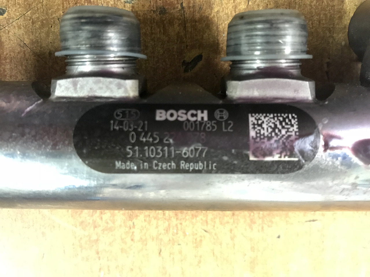 TUBO PRESSIONE RAIL PER MOTORI MAN D2066 - D2676 - Fuel system for Truck: picture 3 TUBO PRESSIONE RAIL PER MOTORI MAN D2066 - D2676 - Fuel system for Truck: picture 3