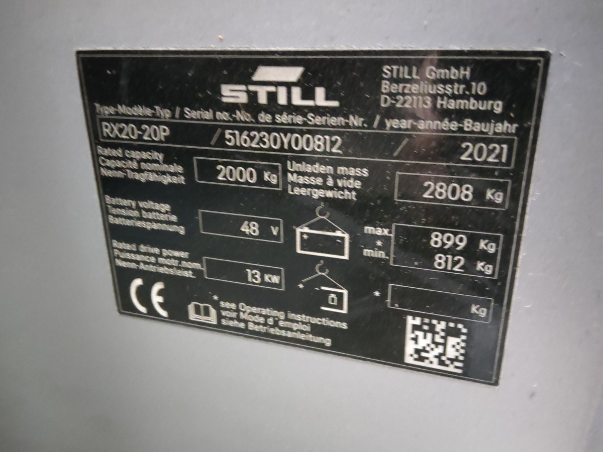 Still RX20-20P/LIION/BRONZ - Electric forklift: picture 5 Still RX20-20P/LIION/BRONZ - Electric forklift: picture 5