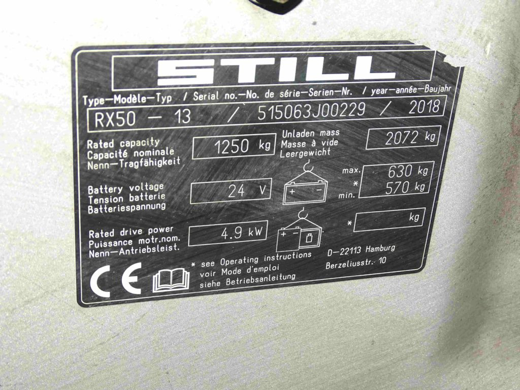 Still RX50-13 - Electric forklift: picture 5 Still RX50-13 - Electric forklift: picture 5